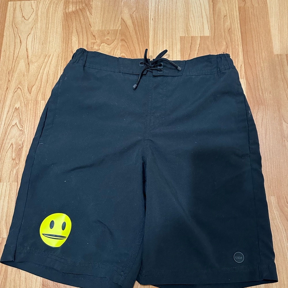 Chill Vibes Black Swim Shorts